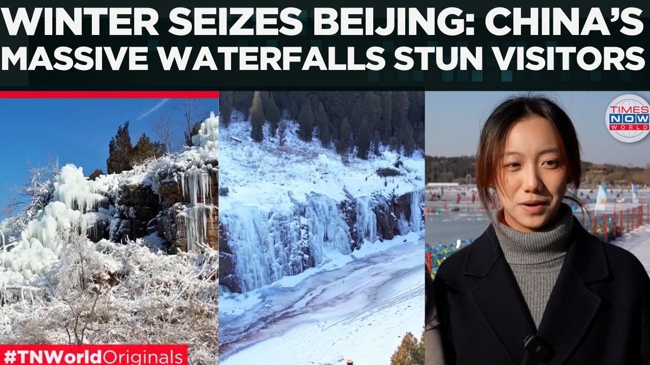 BEIJING FROZEN SOLID: Record Cold Freezes Imperial Lake; Massive Ice Cliffs Stun Thousands