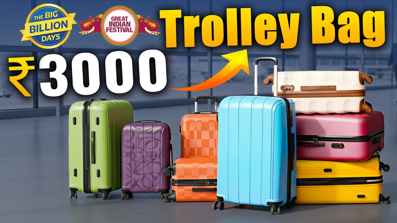 Top 5 Best trolley bag in india | best trolley bag in india under 3000⚡trolley bag under 3000🔥