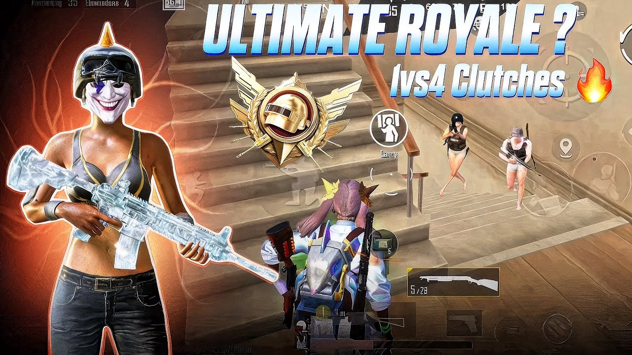Fastest 1vs4 Clutches Ultimate Royale 🔱 | Part 3 | BGMI + PUBGMOBILE