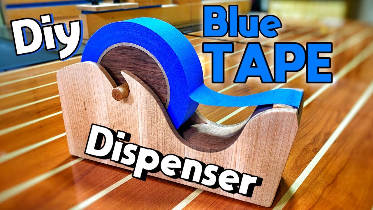 Как сделать диспенсер для клейкой ленты из твердых пород древесины | Blue Tape Solution | Взгляд ...