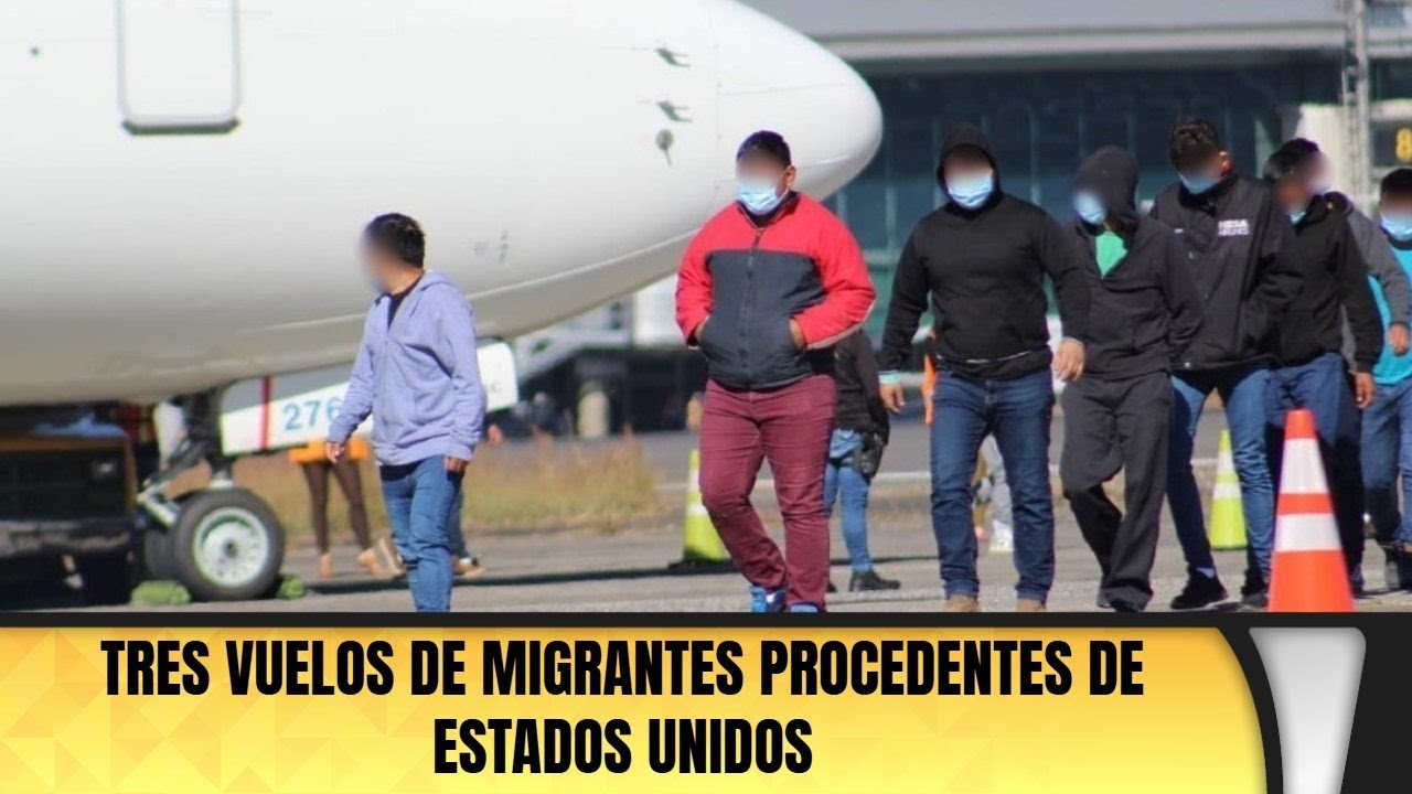 Tres vuelos de migrantes procedentes de Estados Unidos