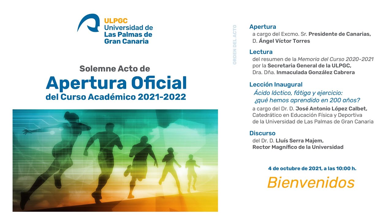 Acto de Apertura Oficial del Curso Académico 2021-2022 de la ULPGC