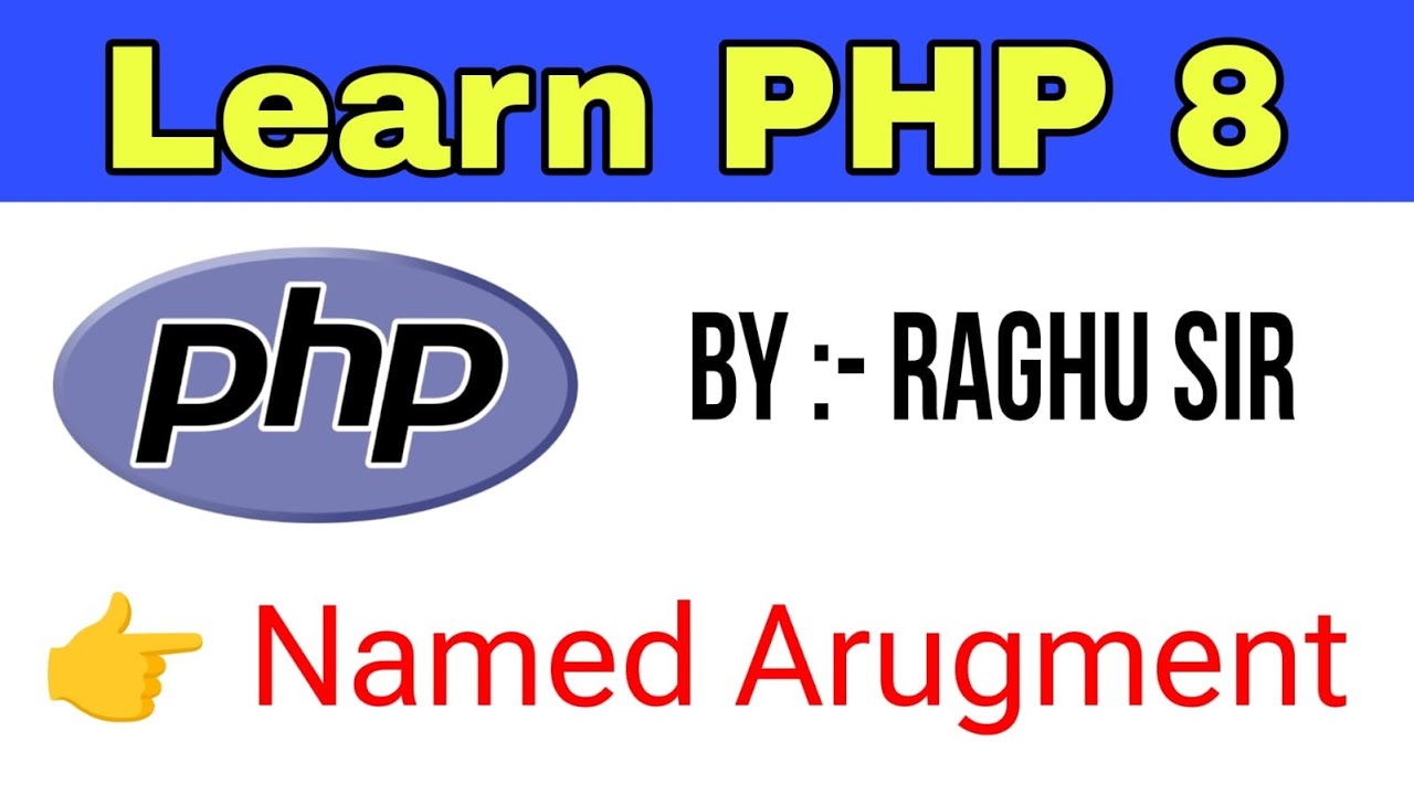 Tutorial for php8 named argument with live example in hindi | named operator in php8