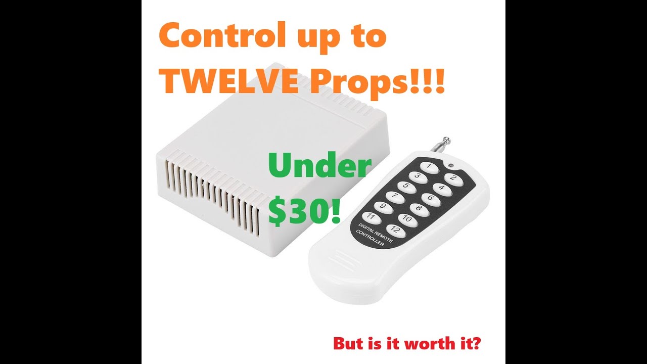 Amazon 12 channel remote for Halloween Props