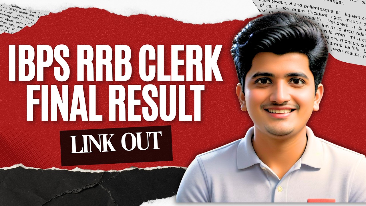 IBPS RRB CLERK FINAL RESULT LINK OUT