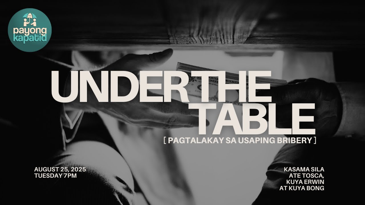 UNDER THE TABLE | Payong Kapatid | Kuya Bong Saquing, Ate Tosca Puno at Kuya Erwin Elevazo
