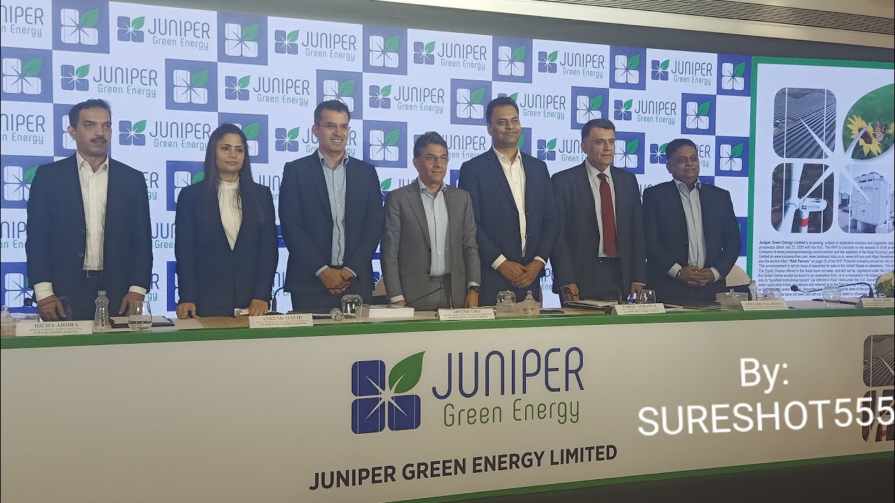 #JUNIPER GREEN ENERGY LTD. #IPO - ARVIND TIKU -ANKUSH MALIK -PARAG AGARWAL
