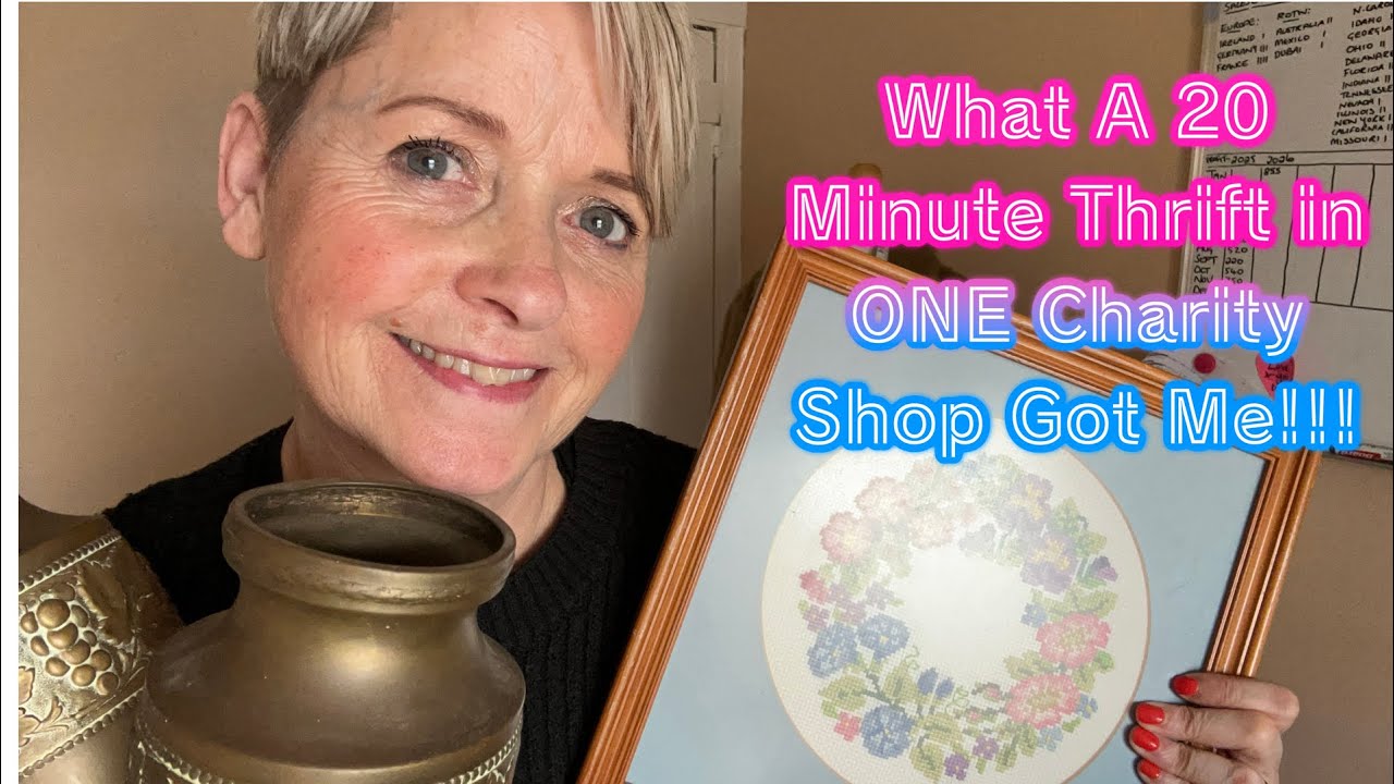 20 Minute Charity Shop Haul....it felt like Supermarket Sweep! 