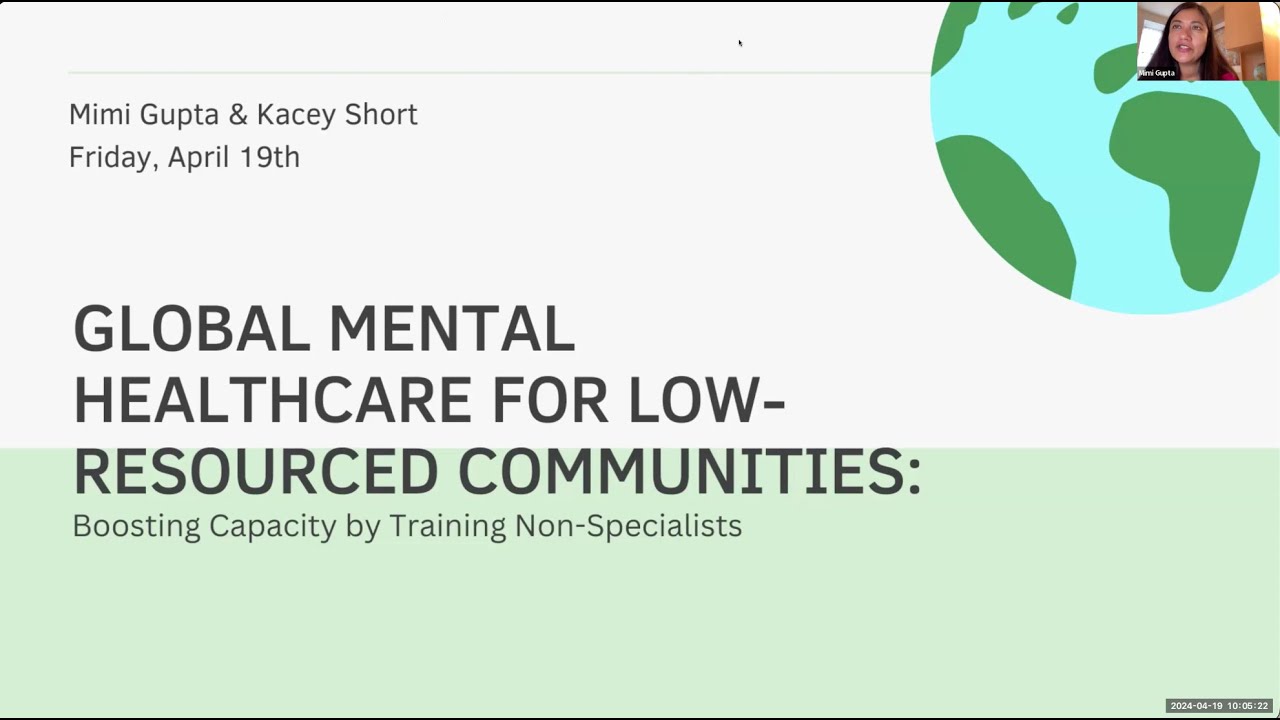 Global Mental Healthcare for Low-Resourced Communities: Boosting Capacity byTraining Non-specialists