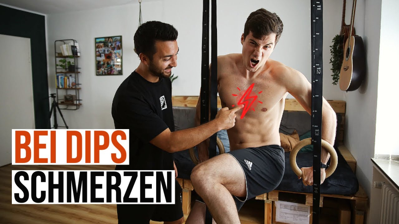 Schmerzen in der Brust von Dips | Das KANN helfen!