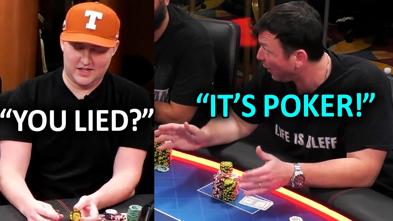 He Tells Opponent He Has It During The Hand...@HustlerCasinoLive