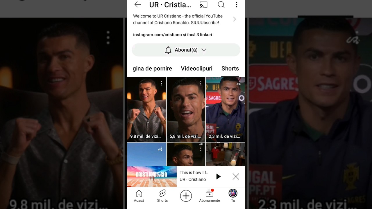 subscription to CR7 and I hopte to make 32 subscribes