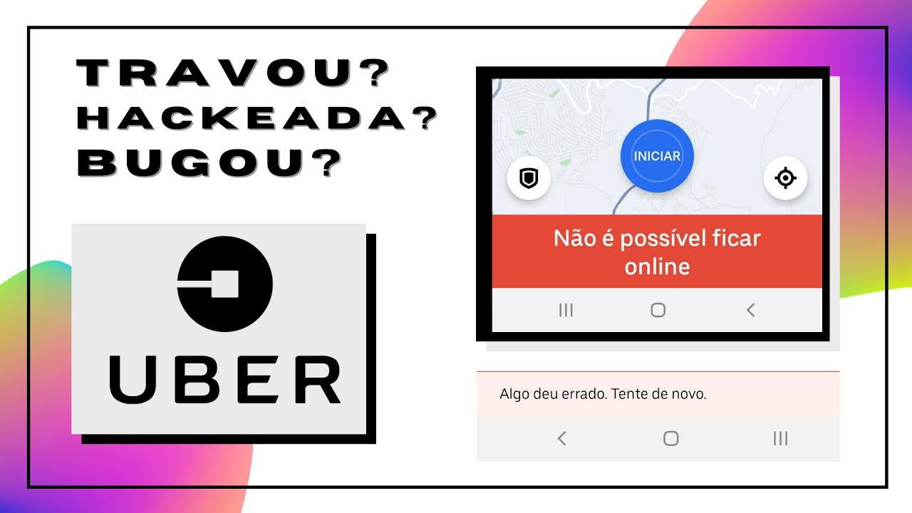✨UBER TRAVOU ? BUGOU ?PAROU ? O QUE HOUVE ? APP UBER PAROU