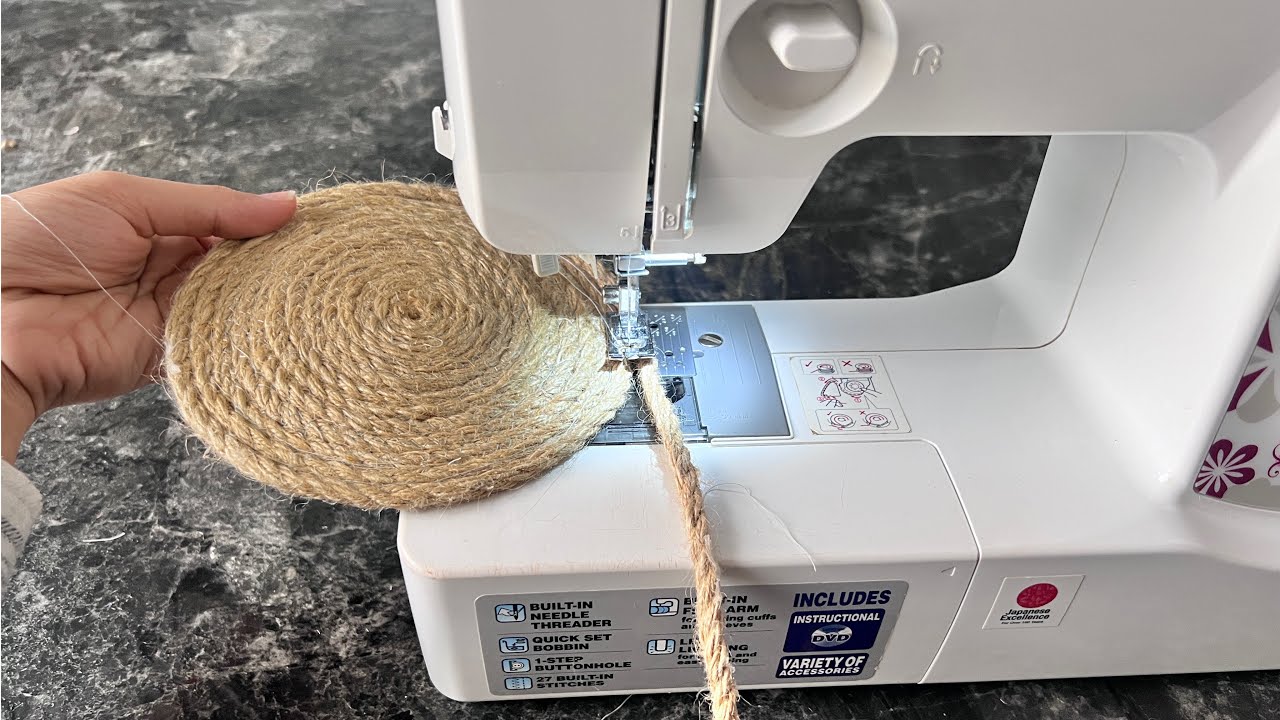 كوستر بخيط الخيش/كوستر ايكيا/فكرة مشروع مربح من البيت👍