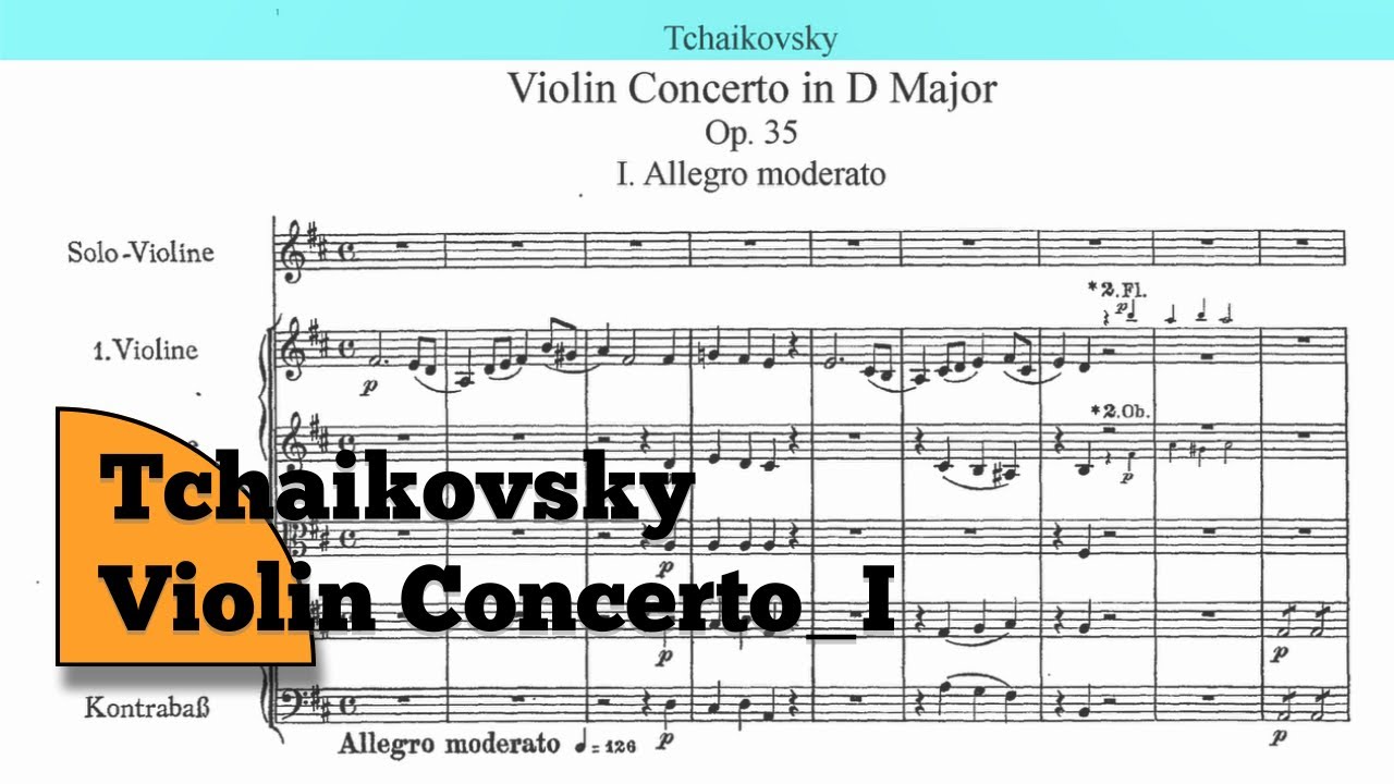 [Score] Tchaikovsky Violin Concerto in D Major, Op. 35_MOV 1 (for Strings)