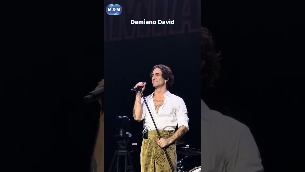 Damiano David &ndash; ovation in Brussels (Belgium 2025) 🎶 #damianodavid #shorts #live