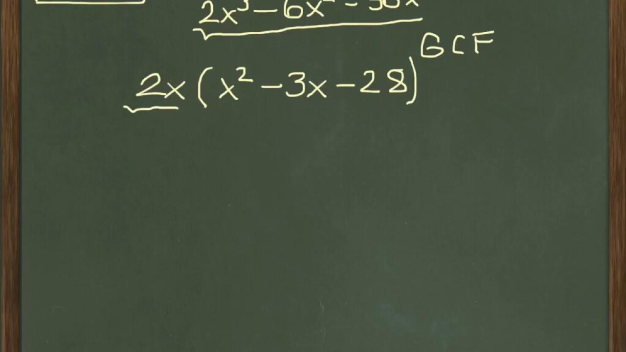 factor trinomial, with GCF