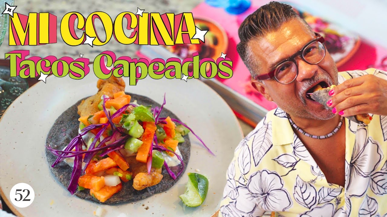 Crispy, Crunchy Tacos Capeados (Fish Tacos) | Mi Cocina with Rick Martinez