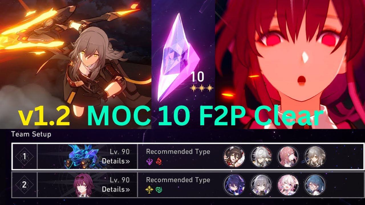 [MoC 10] 1.2 Memory of Chaos 10 Guide - Perfect 3 Stars! [Honkai: Star Rail]