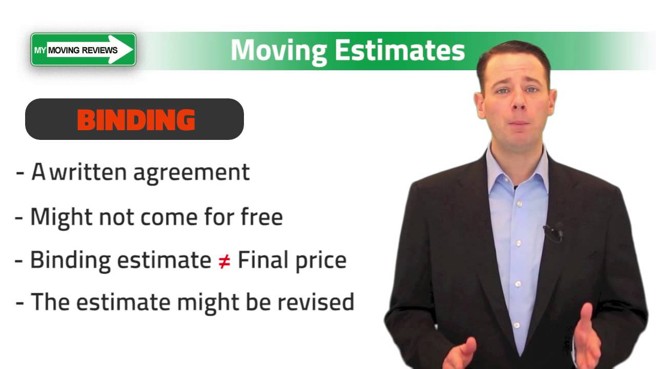 Types of Moving Estimates - Video Moving Tips
