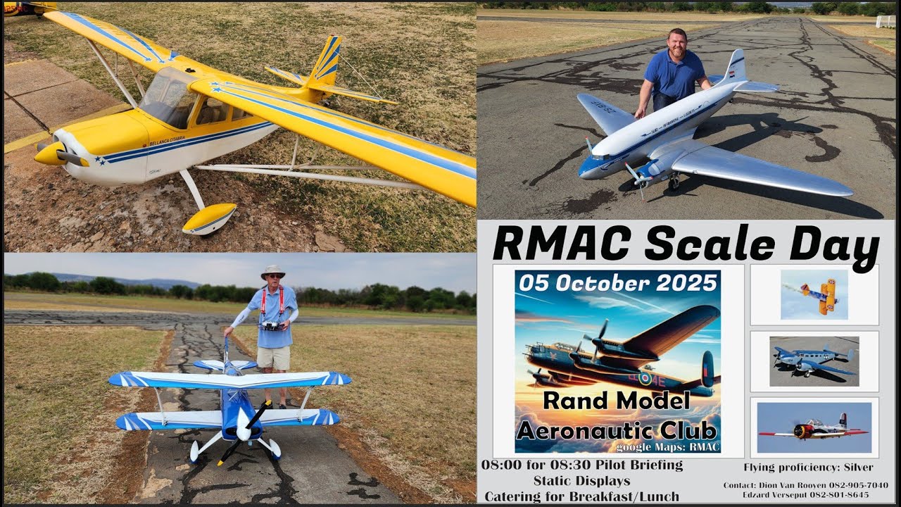 RMAC Scale Day, Snippets Part 4. Stan, Leon and Byron flew nice planes. (4K)