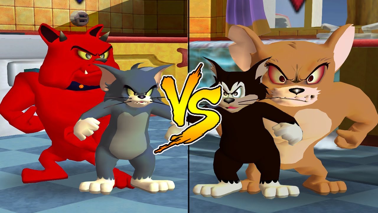 Tom and Jerry in War of the Whiskers HD Spike Vs Tom Vs Butch Vs Monster Jerry (Master Difficulty)