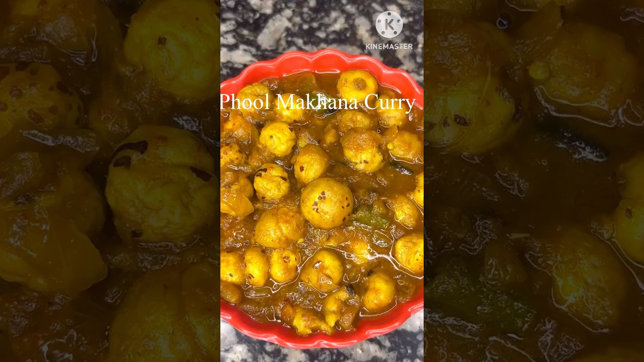 Phool Makhana Curry Recipe #phoolmakhanacurry #makhanarecipe #youtubeshort #ytstudio #shortsfeed