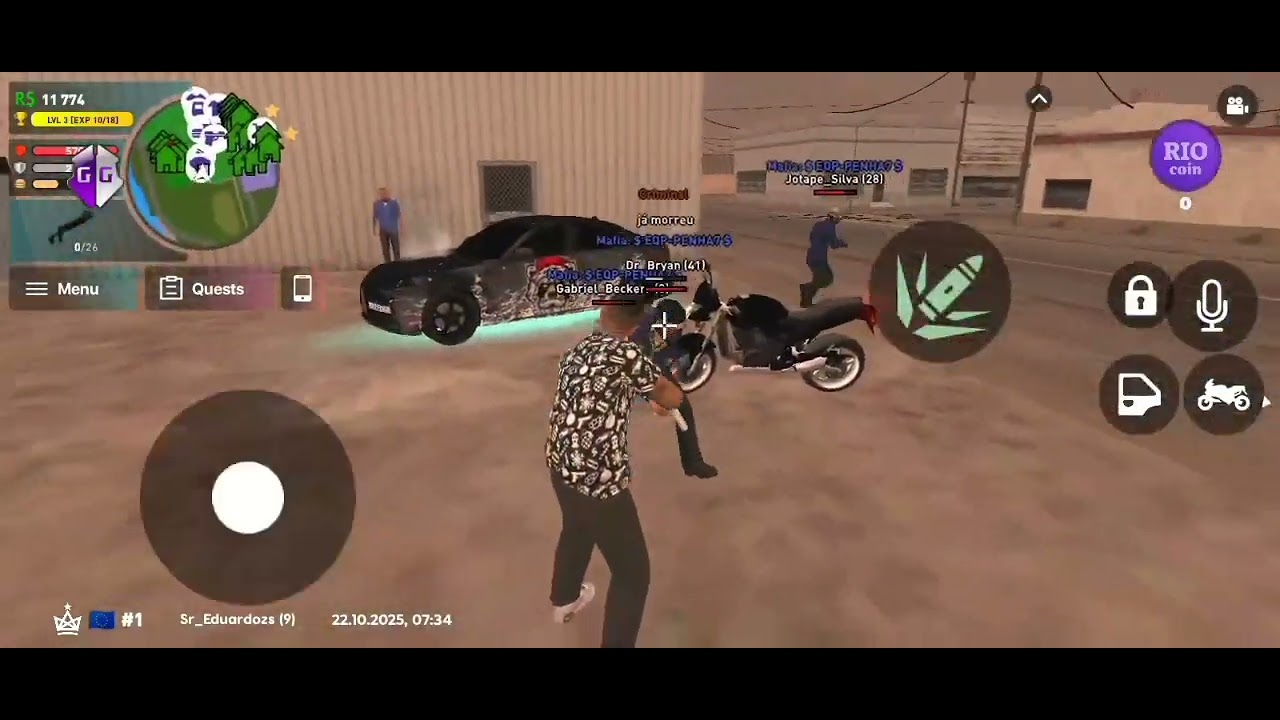 Fazendo anti RP com hack no rio raise