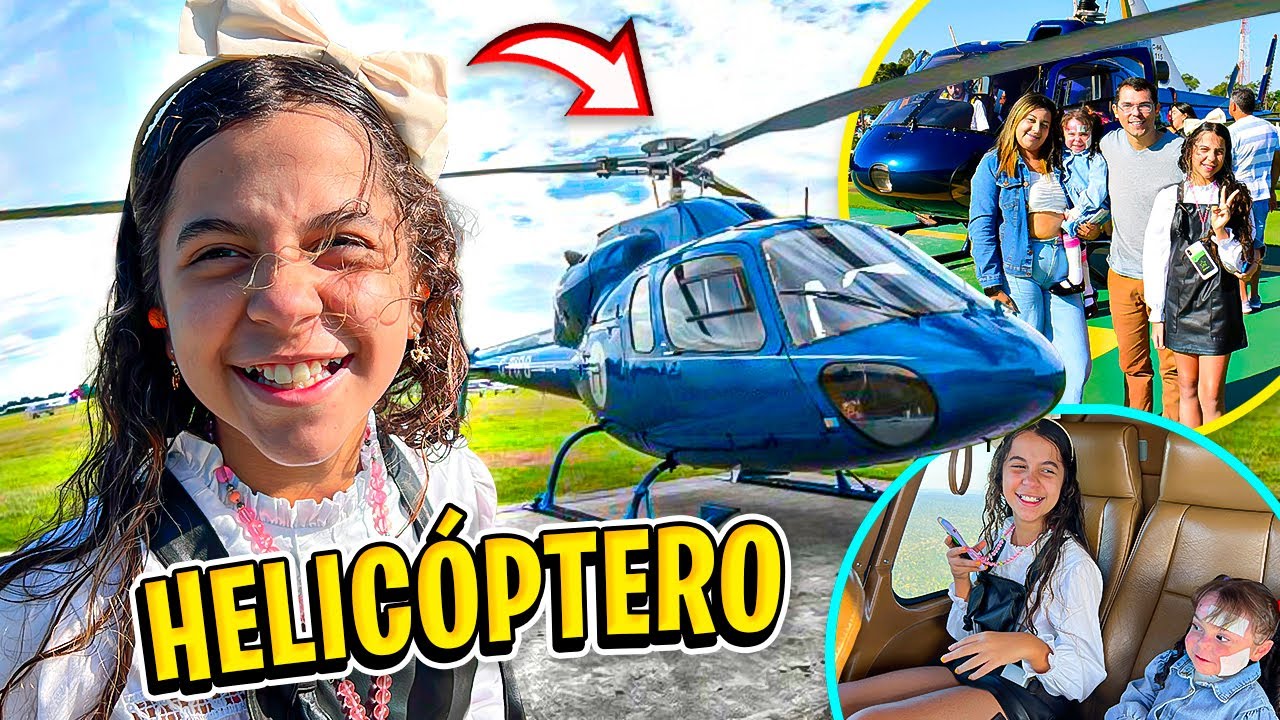 SARAH PASSEOU DE HELICÓPTERO PELA PRIMEIRA VEZ !