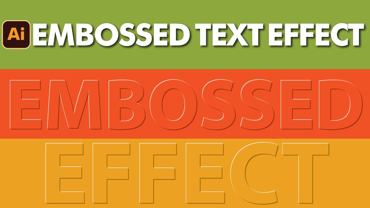 How To Emboss Text In Illustrator | Adobe Illustrator CC | How To Emboss Text In Just One Easy Step,
