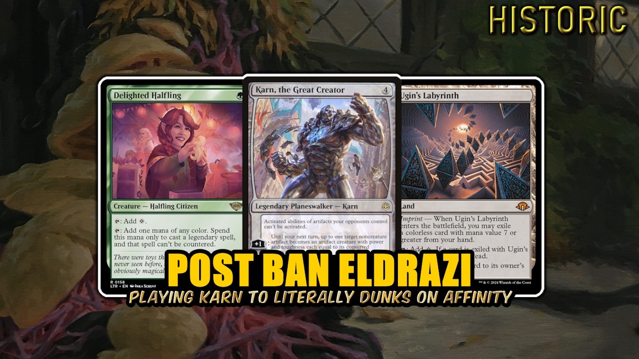 Karn Slam Dunking Affinity | Post-Temple-Ban Eldrazi Ramp | Historic BO3 | MTG Arena
