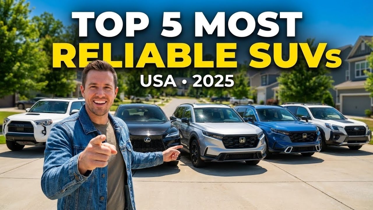 Top 5 Most Reliable SUVs You Can Buy in 2025 (USA) | Best Family & Daily SUVs 