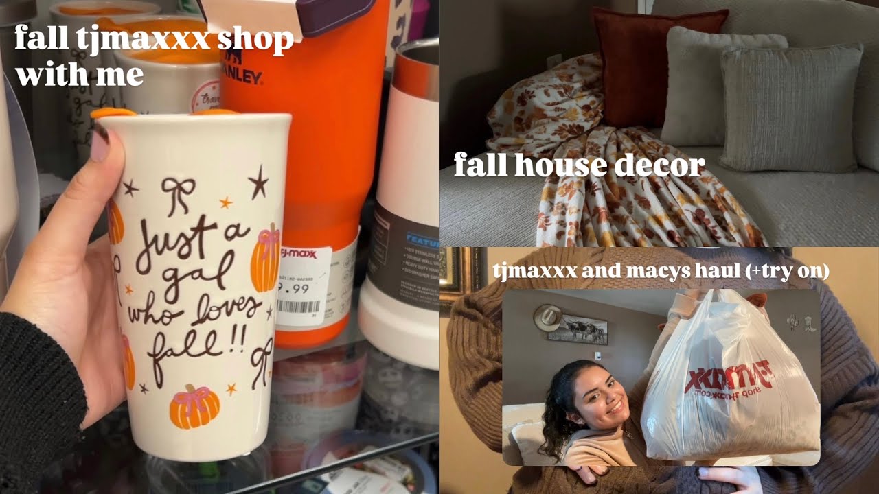 Fall Tjmaxxx Shop With Me👜👢Fall Haul🛍️Decorating My House for Fall🍂🥰