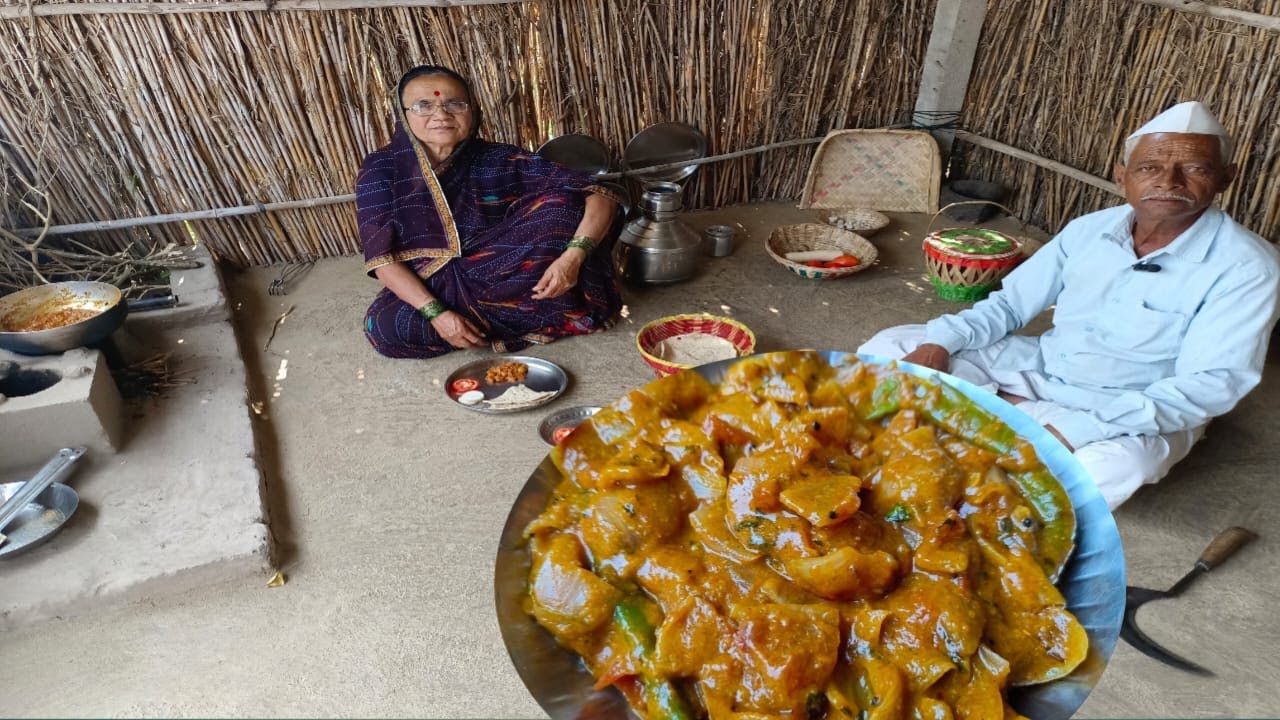 घरात भाजीला काय नसेल तर चमचमीत कांदा बेसनची भाजी , भाकरी बनवा | tatyacha mala