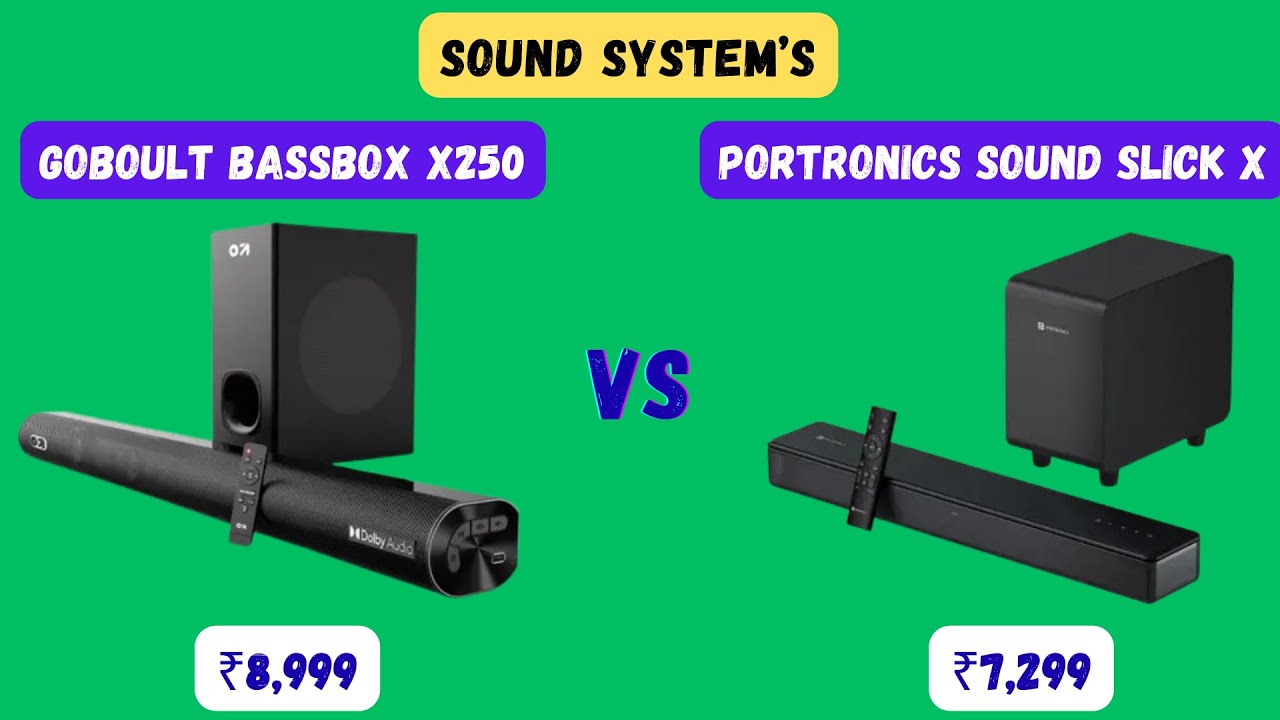 GOBOULT vs Portronics 🔊 250W Soundbar Comparison