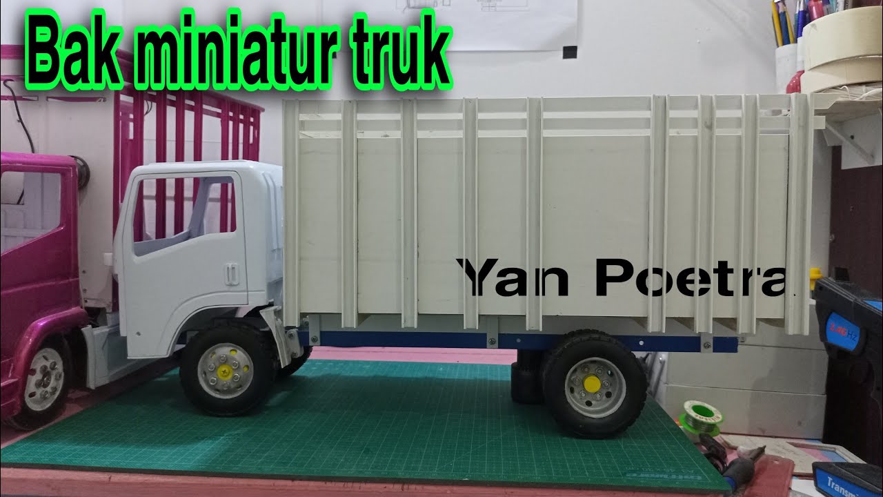 part #1 membuat bak Miniatur Truk skala 1/12 dari vpc.....