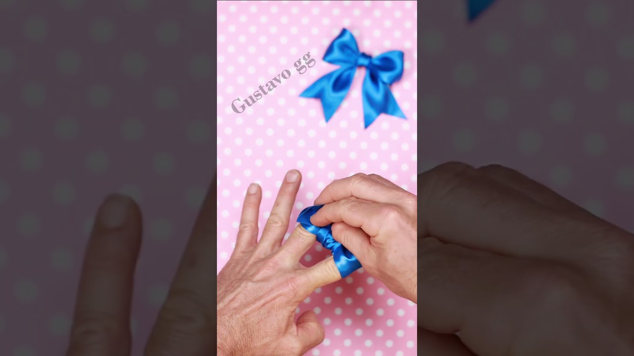 🎀 COMO HACER MO&Ntilde;OS DE LISTON 😍 mo&ntilde;os faciles y rapidos - como hacer lazos con cinta #shorts #mo&ntilde;os