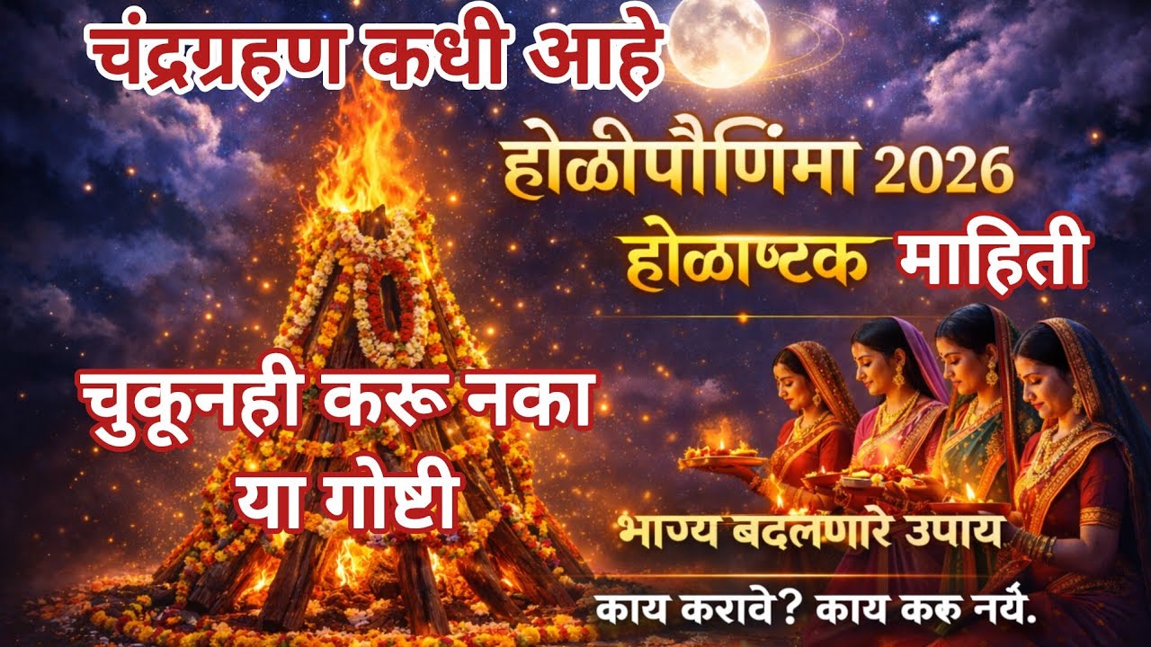 Holi Purnima 2026 Special 🔥  पौर्णिमेची रात्र इतकी शक्तिशाली का? ज्योतिष रहस्य| करा हे Powerful उपाय
