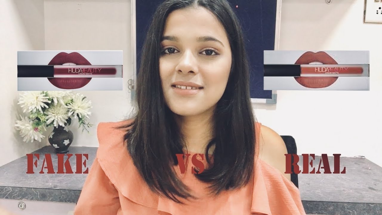 Real Vs Fake Huda Beauty Lipstick | How To Identify Fake Lipstick | Raina Jain