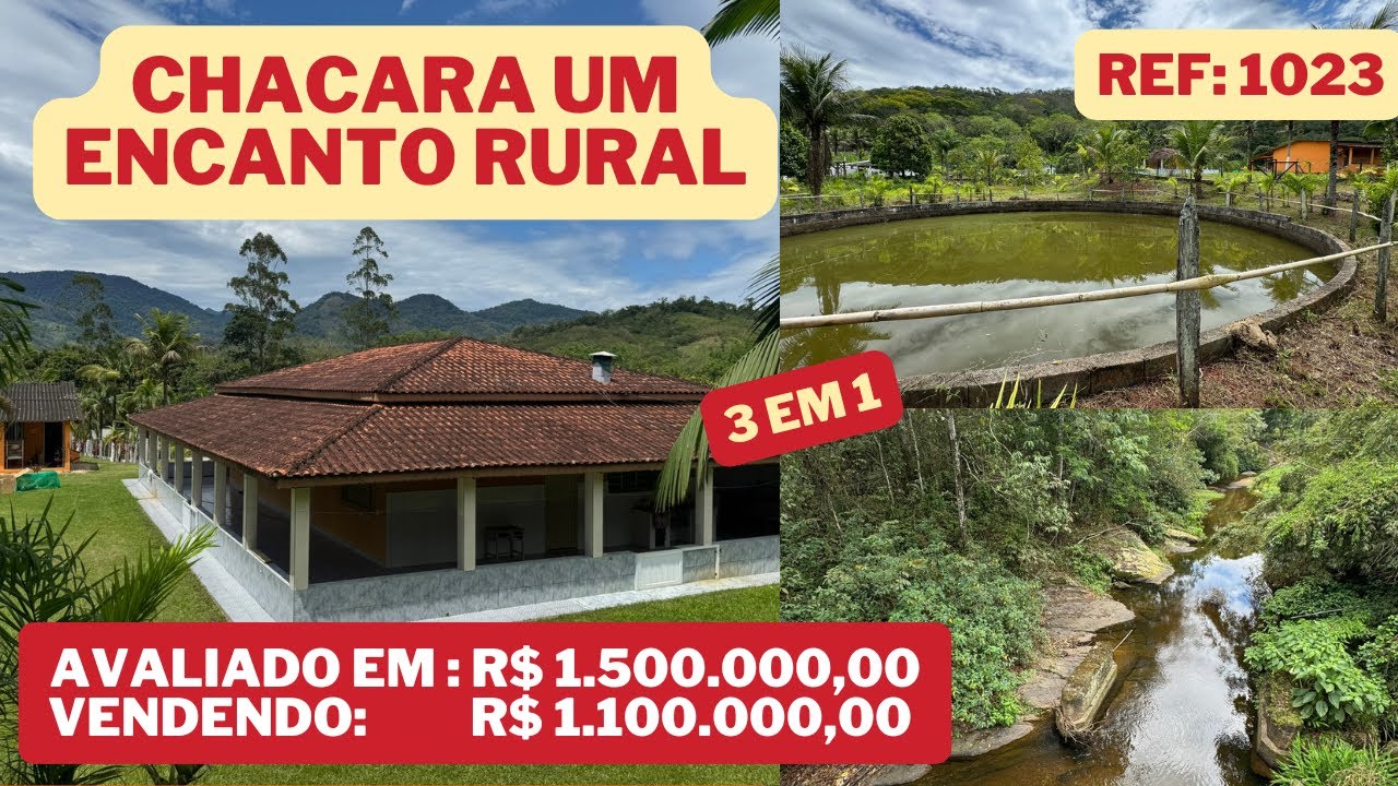 REF. 1023, CHACARA/SITIO UM ENCANTO RURAL EM PEDRO TOLEDO - SP, POR R$ 1.100.000,00.