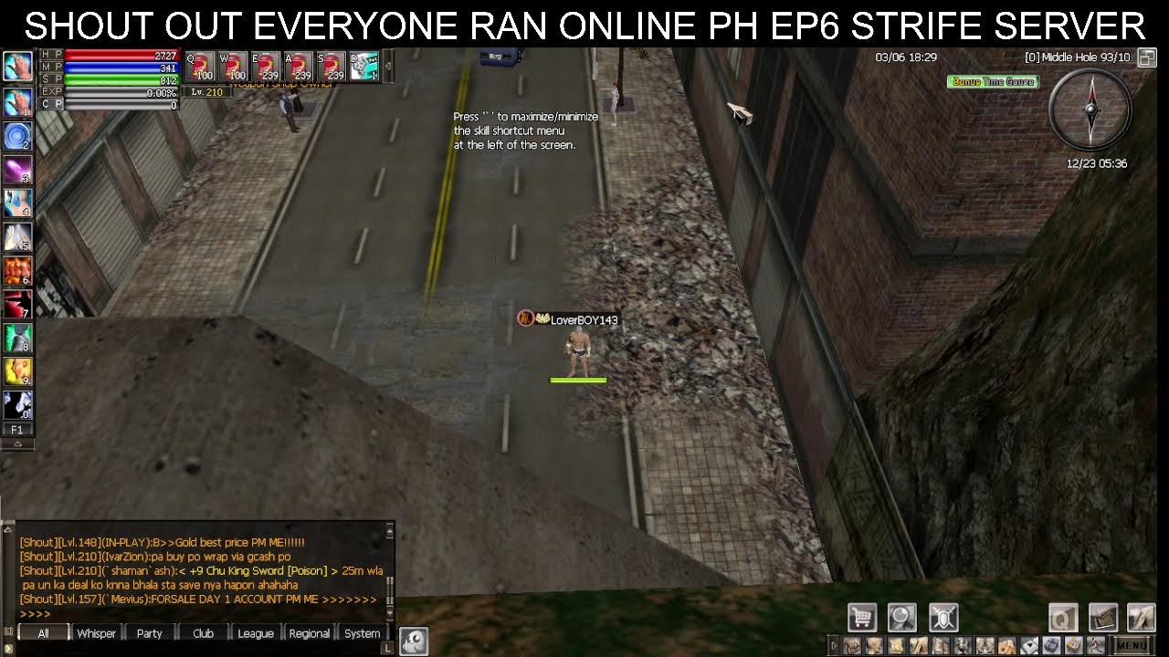 Good evening Welcome to my LS GAMING RAN ONLINE PH for WH SHOUT OUT EVERYONE