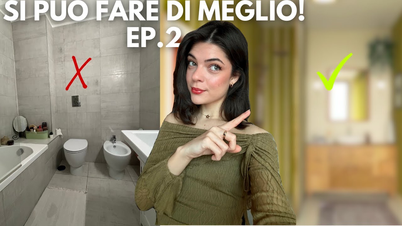 🚽Come DECORARE un BAGNO da anonimo a STILOSO!