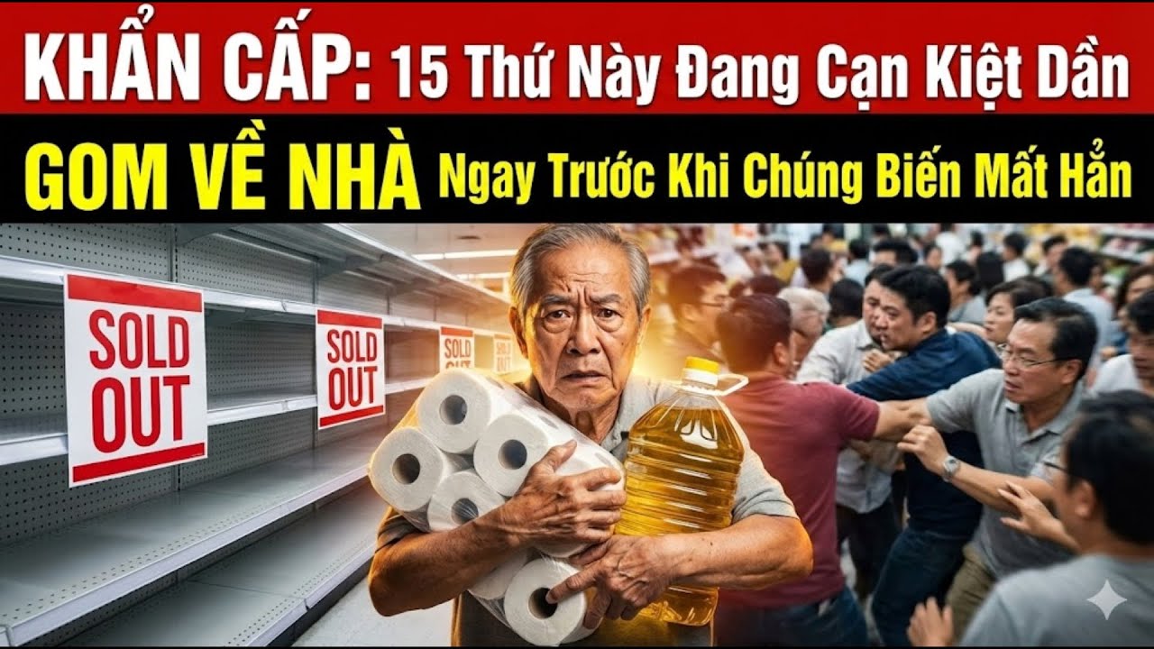Đừng Chỉ Lo Mua Gạo: 15 Thứ Này Đang Âm Thầm Biến Mất, TÍCH TRỮ GẤP Trước Khi Quá Muộn Màng