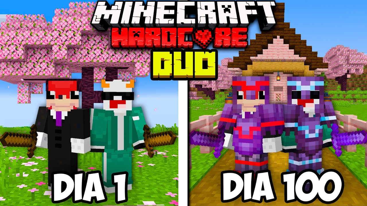 SOBREVIVÍ 100 Días en DUO en MINECRAFT HARDCORE #1