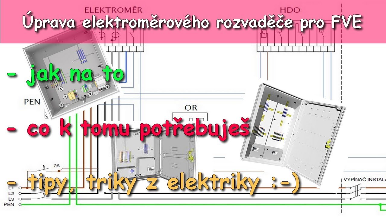 Úprava elektroměrového rozvadeče pro FVE do 100kW | Co, kdy, kde a jak