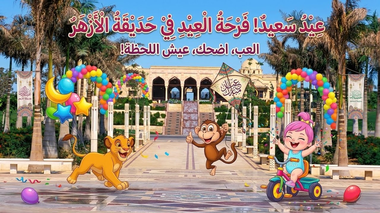 حدوتة سيمبا و فسحة العيد _حديقة الازهر بارك_ اماكن للفسح في مصر