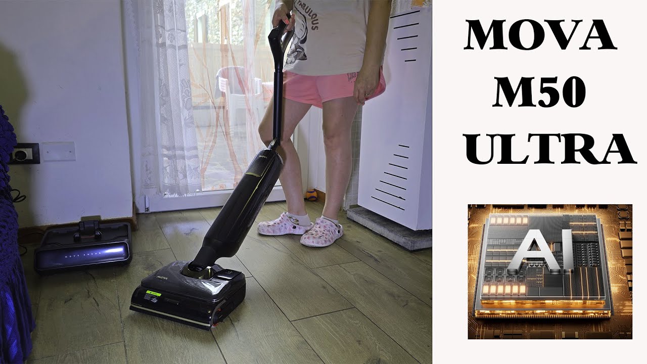 MOVA M50 ULTRA 👩🏽‍🦯 ASPIRAPOLVERE LAVAPAVIMENTI PIEGHEVOLE ED ESTENDIBILE ⚡ Nika