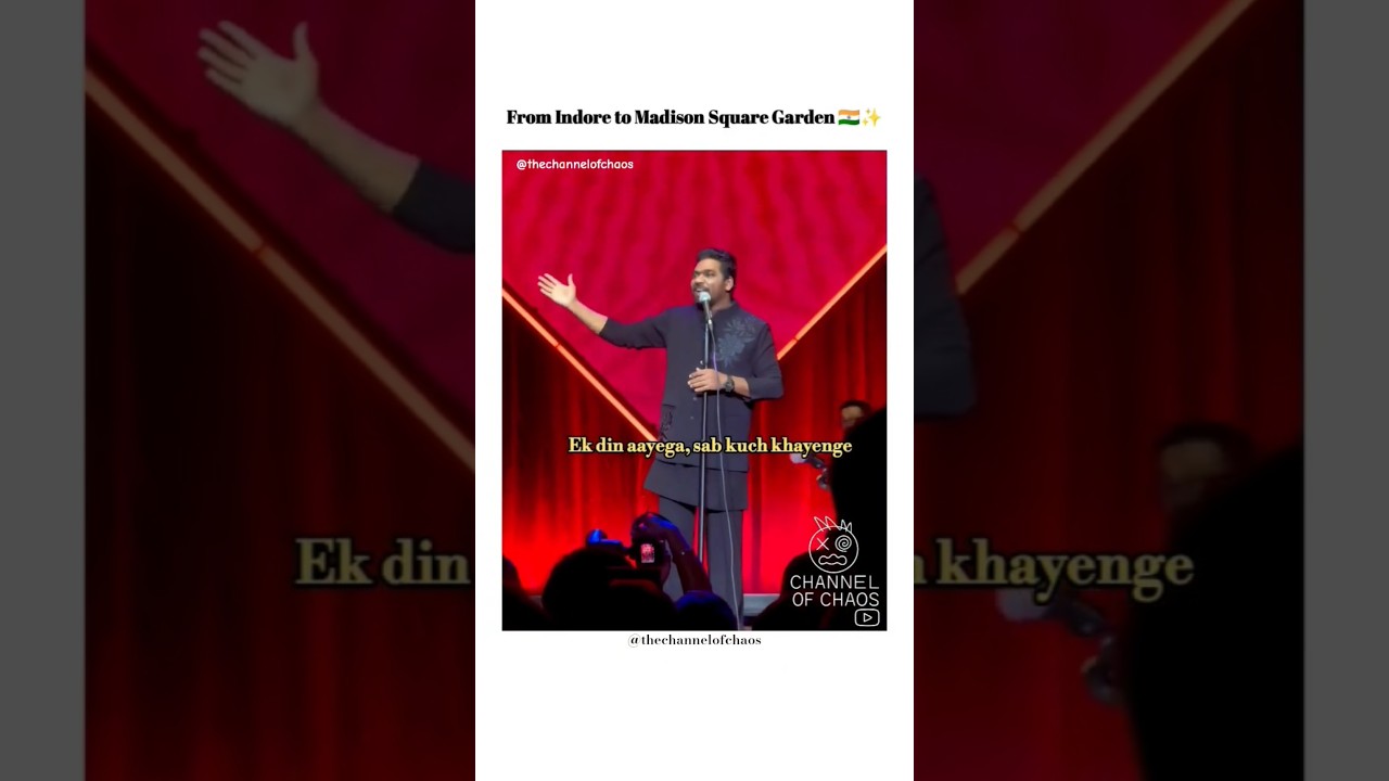 a proud moment for India 🇮🇳🌎#zakirkhan #standupcomedy #india #madisonsquaregarden #madison #fyp #yt