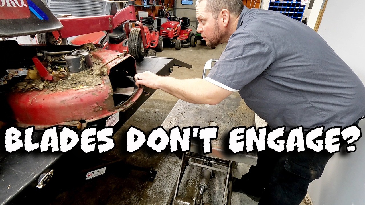 Toro Timecutter Zero Turn Blades Won't Engage, Clicks But Blades Don't Turn Been Sitting Full Repair