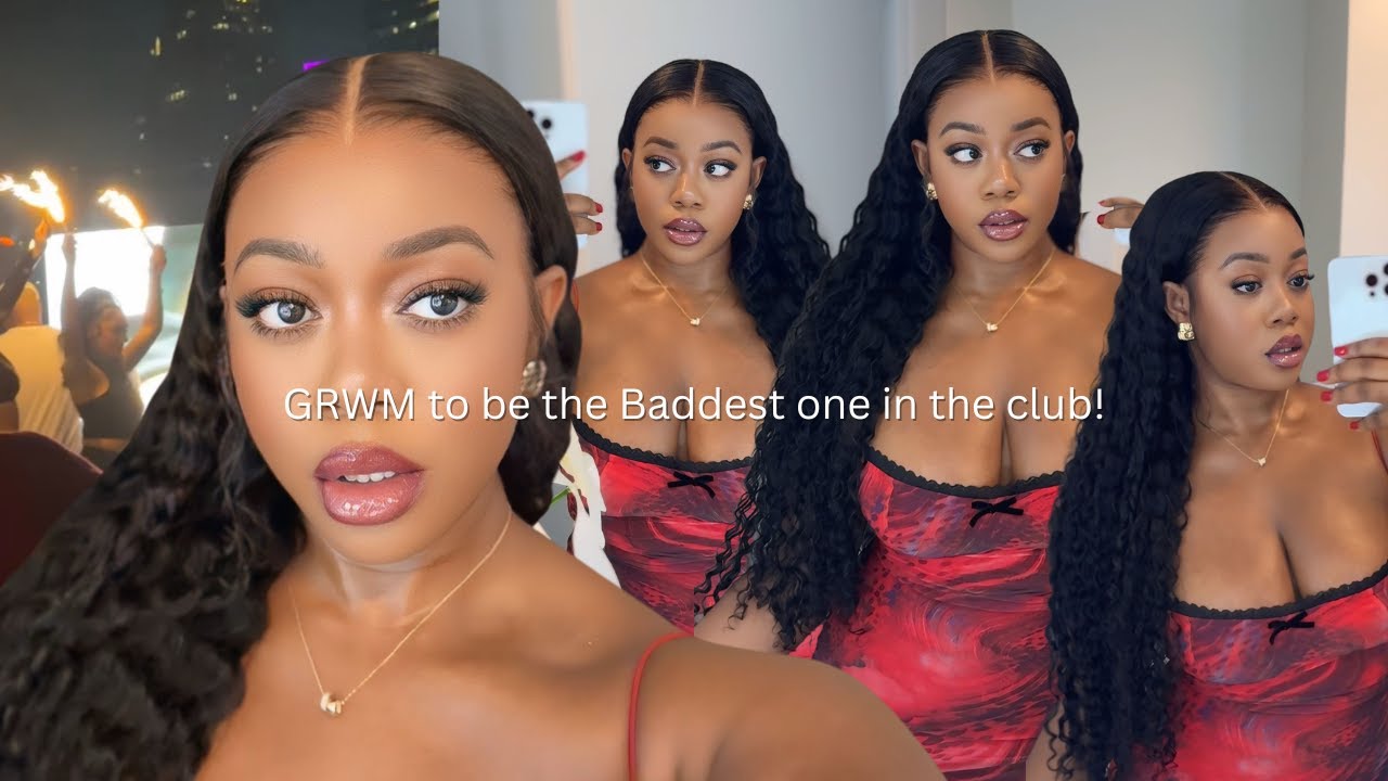 MY SECTION BADDIE LOOK 😍 30INCH 13X6 BUSS DOWN DEEP WAVE WIG + EASY GLAM MAKEUP | ALIPEARL HAIR